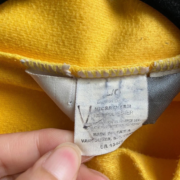 SUGOI full zip yellow bicycle fleece jacket Sz L (PTP 20") - Picture 6 of 8